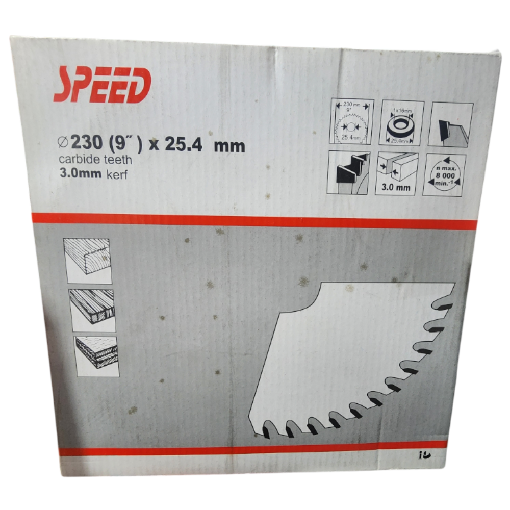 스피드 원형 톱날 9인치 230파이(9") x 25.4mm 3mm kerf, 1개 11,000원