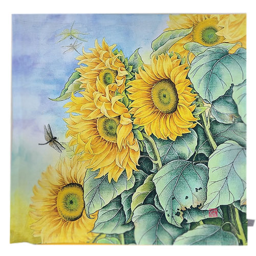 아트다래 해바라기 쿠션커버 해바라기와잠자리 베게커버 장쿠션 긴쿠션 쇼파쿠션커버 61,900원