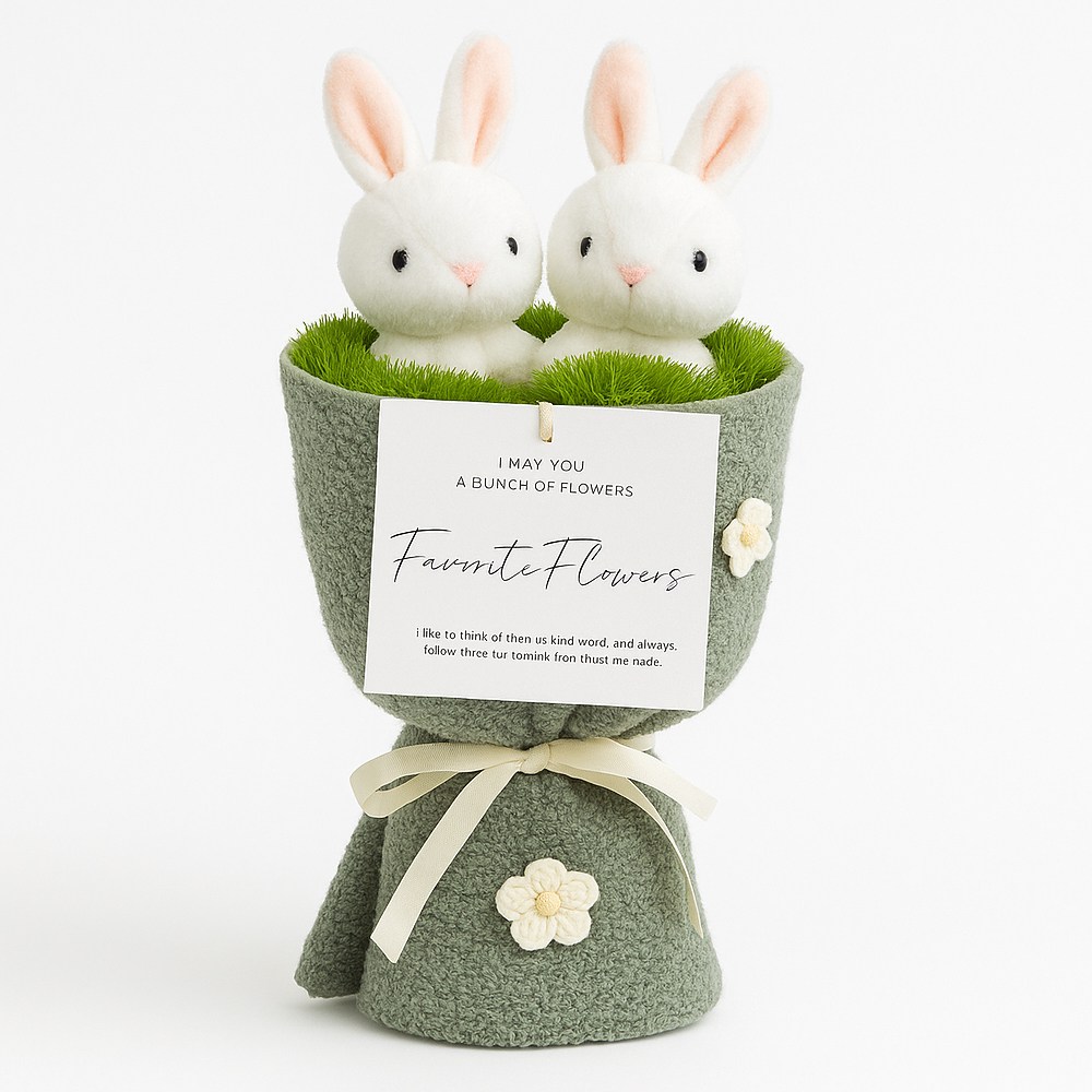 졸업식 인형꽃다발 조화 니트 꽃다발 완제품 아이 졸업 입학, 1개 17,900원