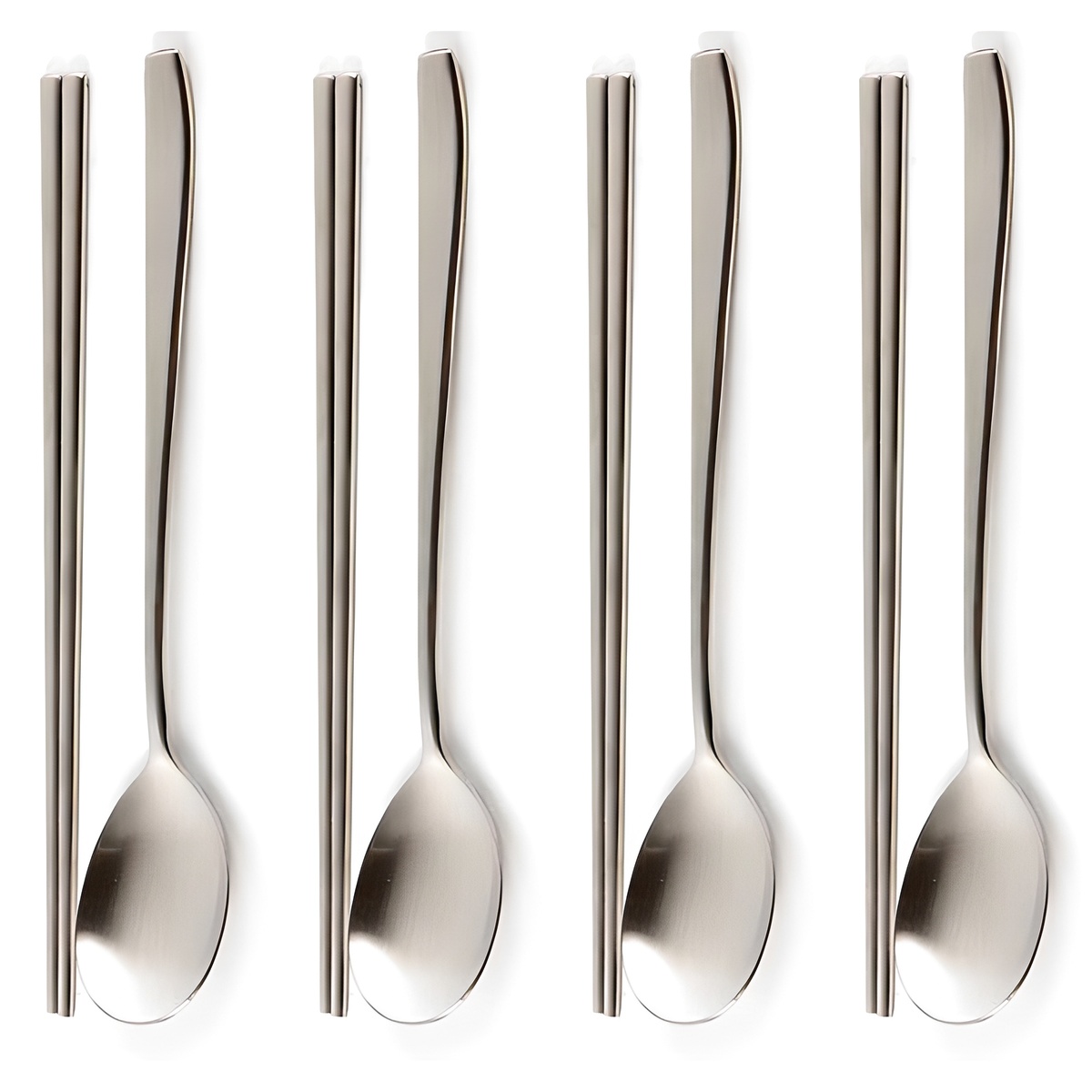 윌리브 국산 304스텐 수저세트, 스마트샤틴, 숟가락 + 젓가락, 4세트 12,790원