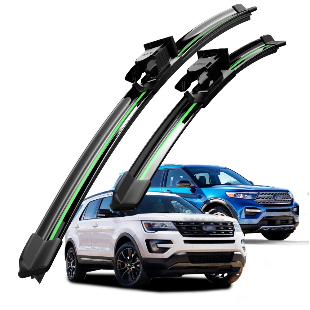 호환 포드 익스플로러/올 뉴 익스플로러 2012-2025 와이퍼 초발수 저소음 자국 없음 전면 와이퍼 블레이드 2종 세트, 익스플로러/올뉴 익스플로러 2020-2025 28,600원