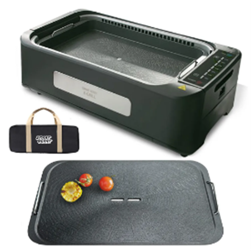 [출시기념 전용가방] 스마트베리 연기먹는 다용도 케이 K 그릴 시즌2 FULL 세트 SBG-K01 연기 안나는 가정용 대형 전기그릴 228,000원