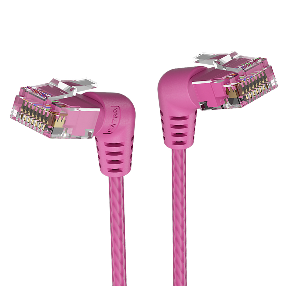 벤션 CAT6A UTP 360도 회전꺽임형 울트라슬림 초고속 기가 랜선 핑크, IBOP, 1개, 0.5m 6,900원