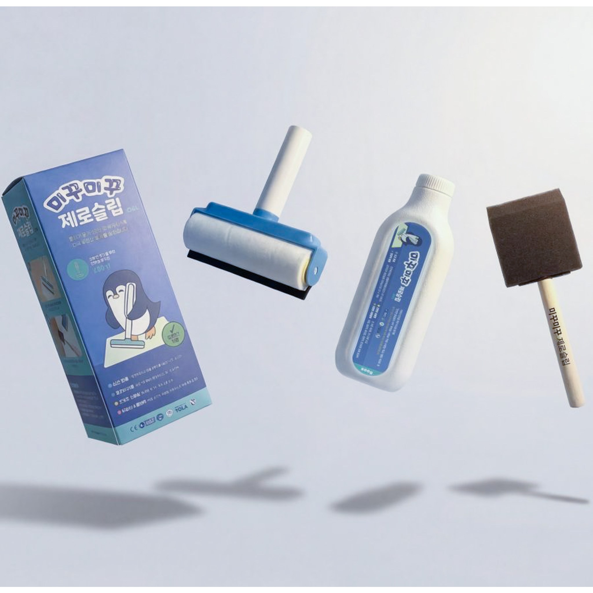 미꾸미꾸 제로슬립 욕실 화장실 바닥 타일 바르는 미끄럼방지 슬립스토퍼 롤러, 1개, 투명 52,500원