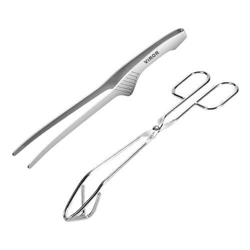 비로르 304 스텐 핀셋 주방 집게 + 삼각 가위 고기 요리 집게, 단일 색상 + 단일 색상, 1세트 8,900원