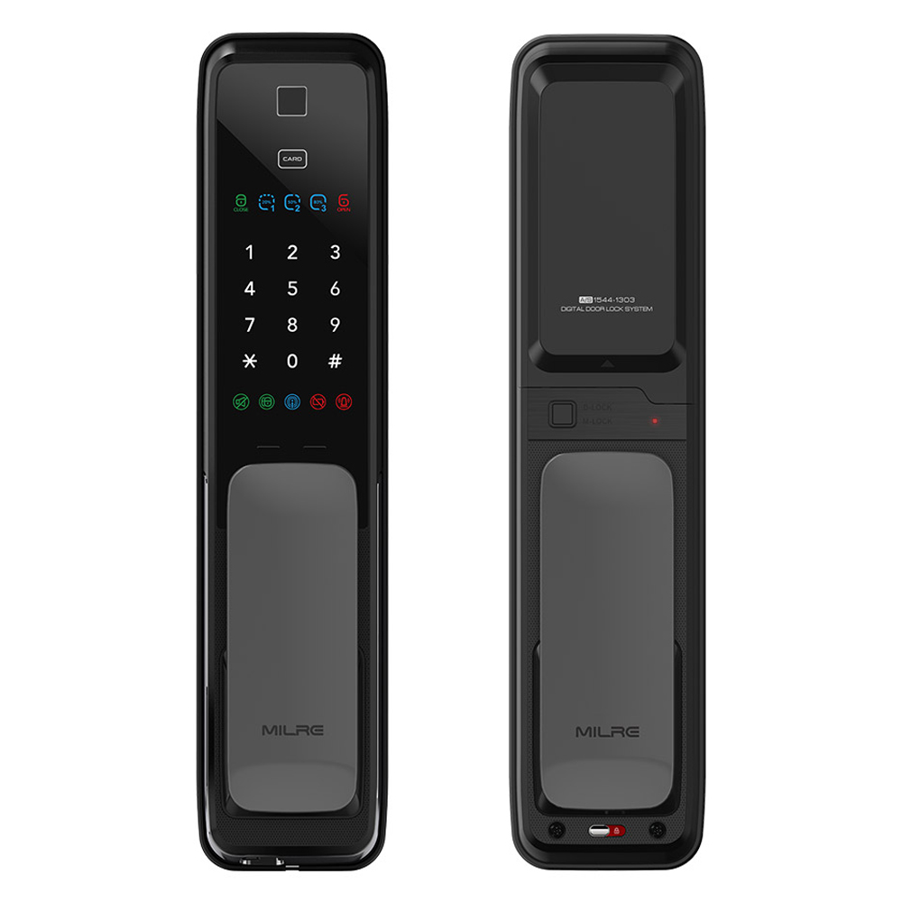 밀레시스텍 푸시풀 지문인식 스마트 도어락 블랙 217,280원