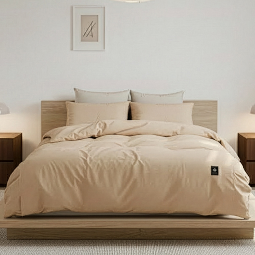 아토앤알로 쉐이프 항균 알러지케어 이불커버, 오트밀 45,900원