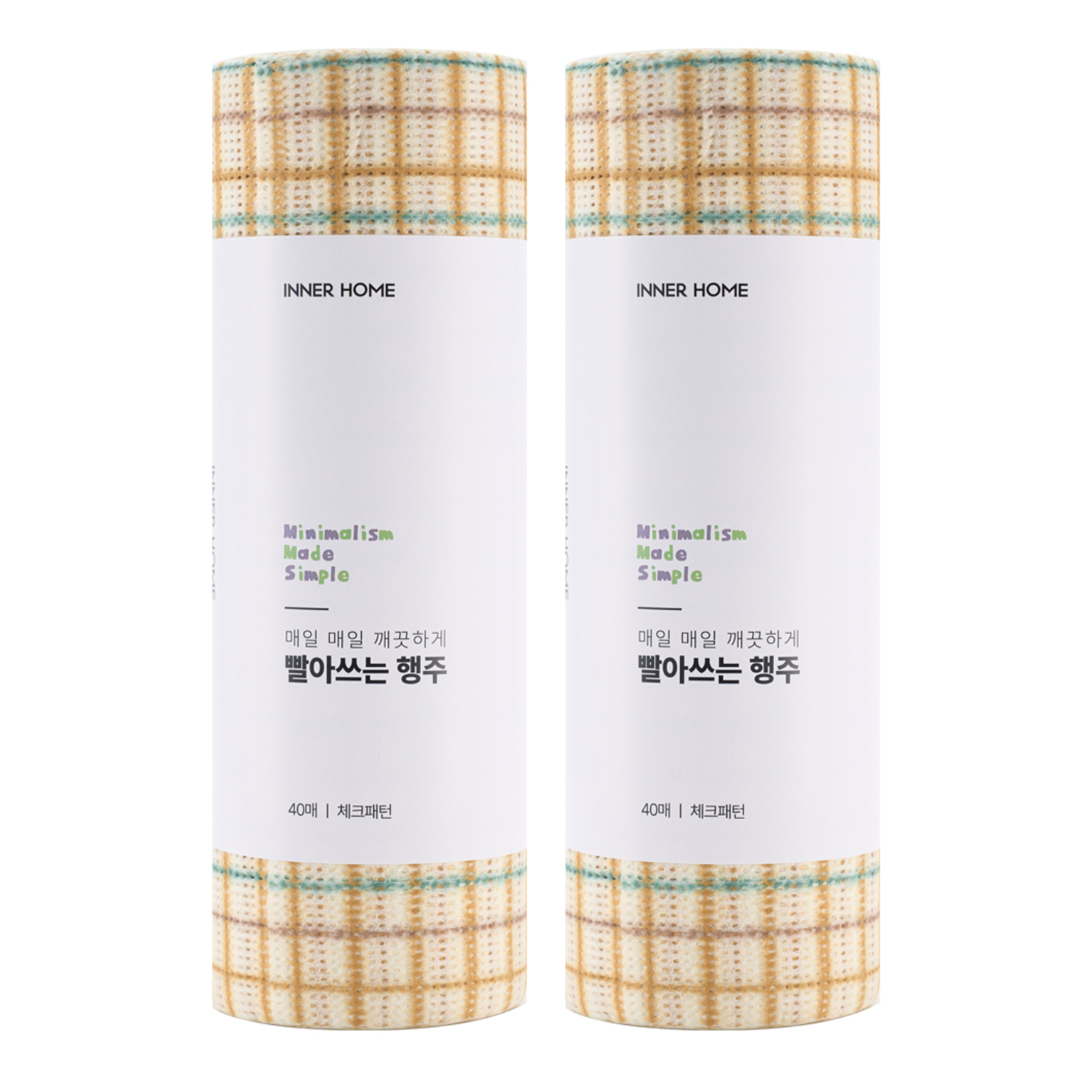 이너홈 빨아쓰는 행주 250 x 300 mm, 40개입, 2개 17,660원