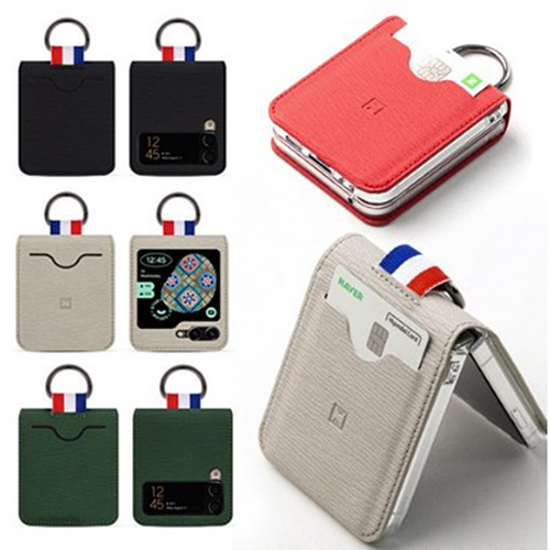 갤럭시 Z플립3 F711 마리포사 링 홀더 가죽 카드 수납형 고급 케이스 무료배송 7,500원