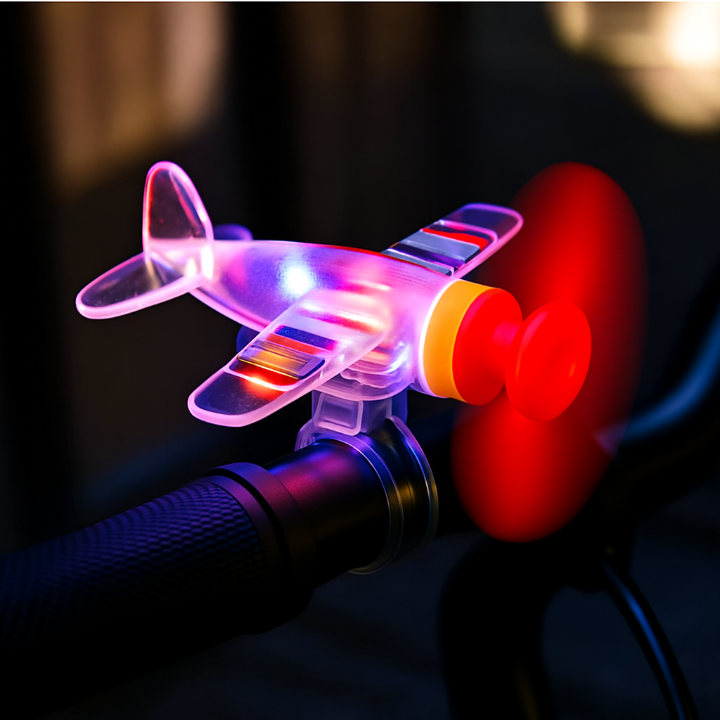 포클리어 [거치대포함] LED 풍력발전 바람 프로팰러 비행기 안전등  전기 자전거 바이크 킥보드 악세사리 오토바이 꾸미기 5,900원