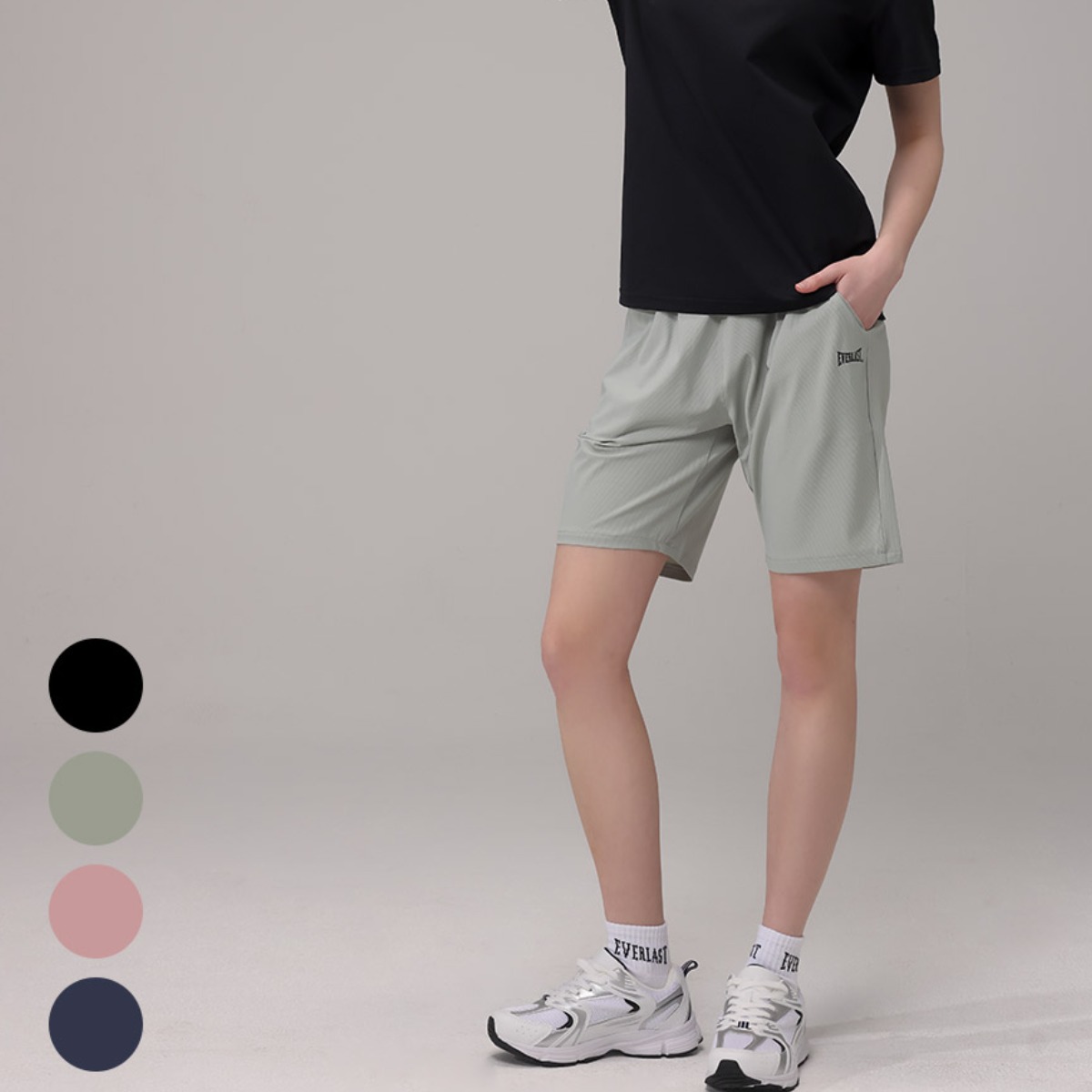 에버라스트 여성 스트라이프 폴리 5부팬츠 1+1 31,000원