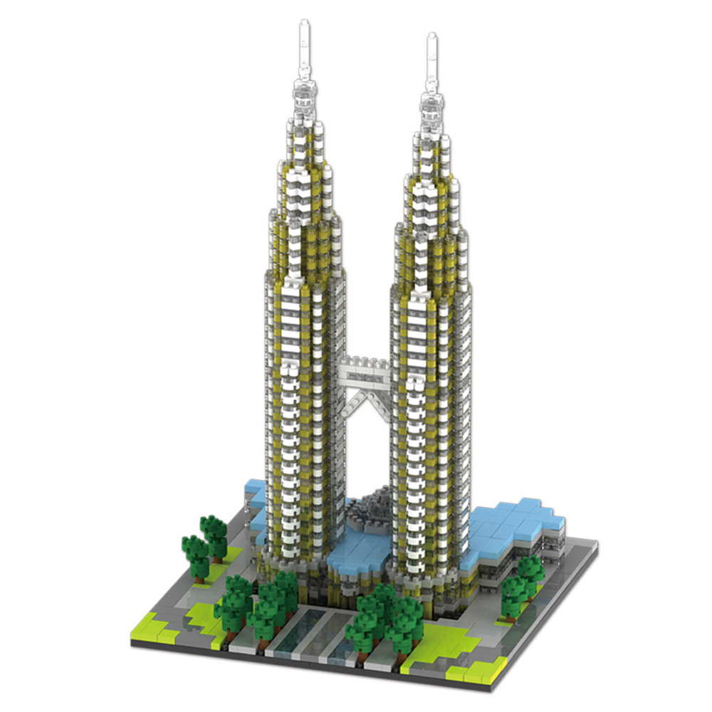 엠블럭 대형 미니블럭 YZ057 페트로나스 트윈 타워 2351p, 혼합 색상, 1개 18,400원