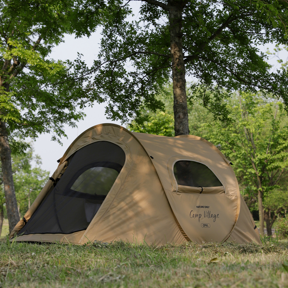캠프빌리지 원터치 열차단 팝업텐트 S, 베이지, 1인용 47,300원