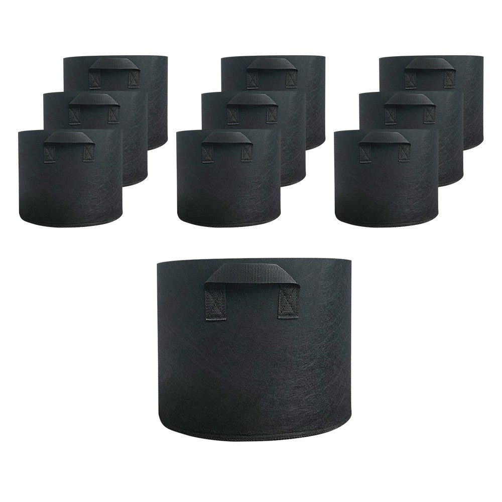 펠트분 텃밭화분 그로우백 튼튼한 부직포 화분, 10개, 검정색 19,700원