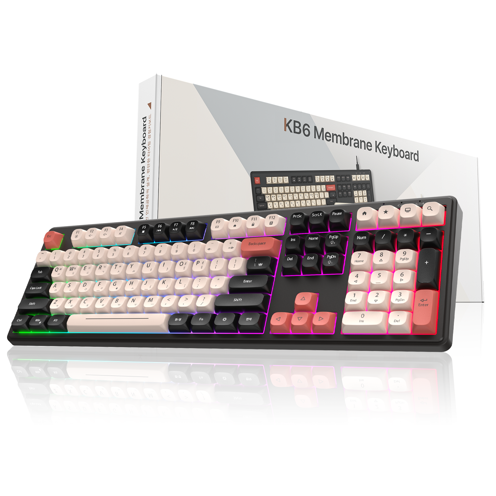 OMIIYA 키보드 유선 108키 풀배열 멤브레인 저소음 사무용 18,900원