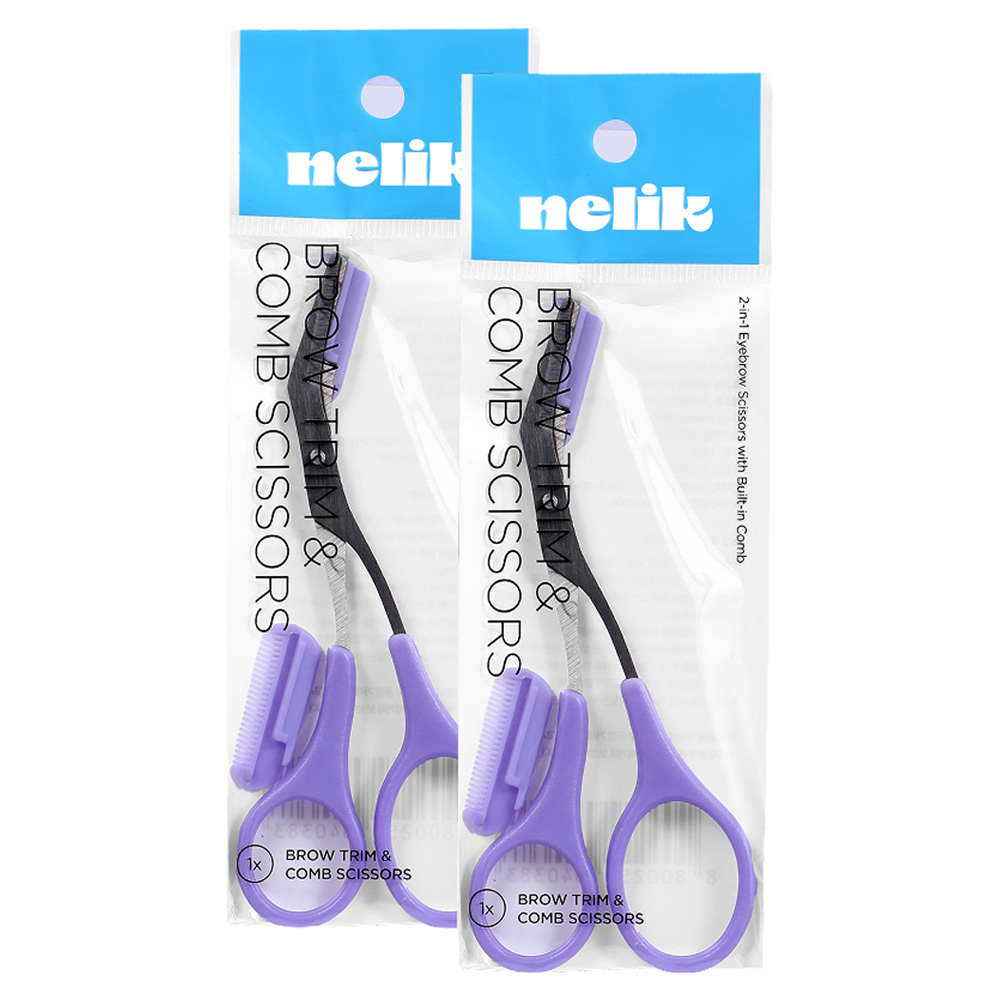 넬릭 데일리 프리미엄 눈썹 가위, 2개, 퍼플, 현재가 5,900원