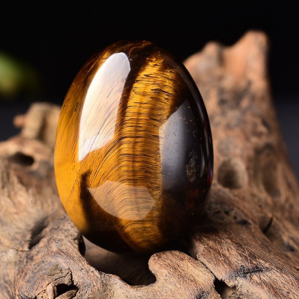 행운공방 최고급 천연 원석 옥석 행운석 계란형 파워스톤 명상 돌 파우치 받침 무료증정 사업운 재물운, 호안석 21,900원