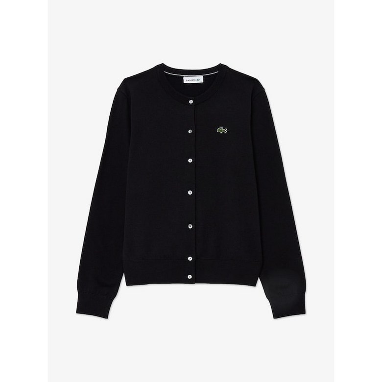 라코스테 LACOSTE 공식 여성 베이직 크루넥 가디건 AF133E-56G 031 474197 295,400원