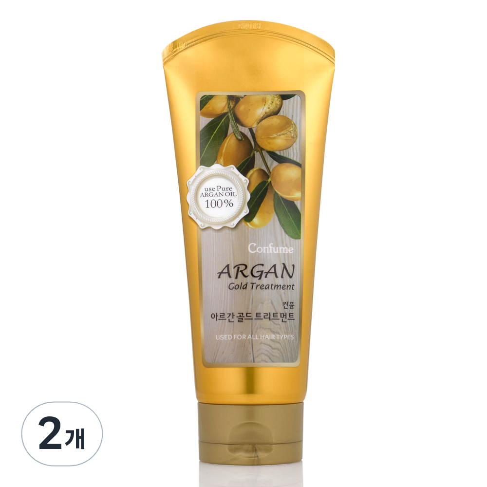 컨퓸 아르간 골드 트리트먼트, 2개, 200ml, 현재가 7,700원
