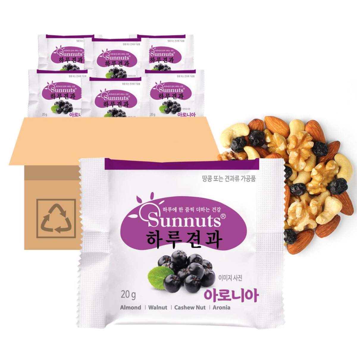 아로니아하루견과20g 100봉 감사선물 견과류세트 답례품, 200g, 10개 61,980원