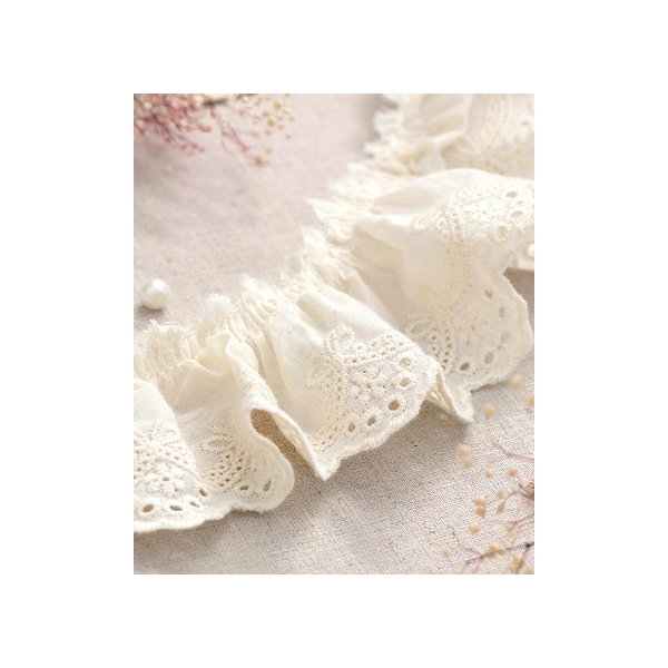 퀼트스타 [주름]사브리나 주름 면자수레이스_내추럴 102 2,700원