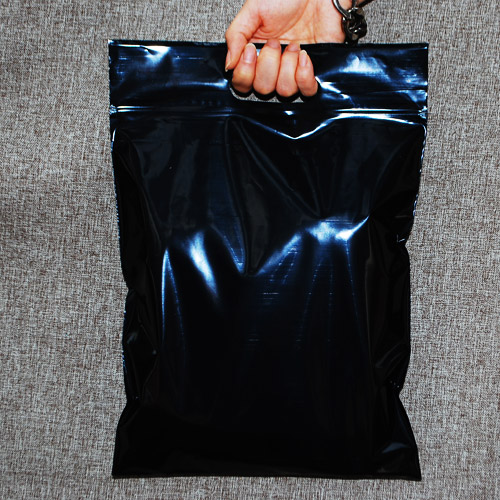 [비닐쇼핑백/지퍼백] 손잡이지퍼백 검정, 검정, 1개입, 100개 8,500원