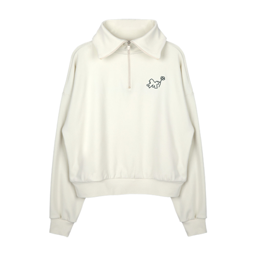 [투엘라] 여성 하이넥 기모 하프 집업티_러플 고밀도 투웨이 하이넥 카라넥 빅사이즈 골프 스포츠 긴팔 집업 티셔츠 19,870원