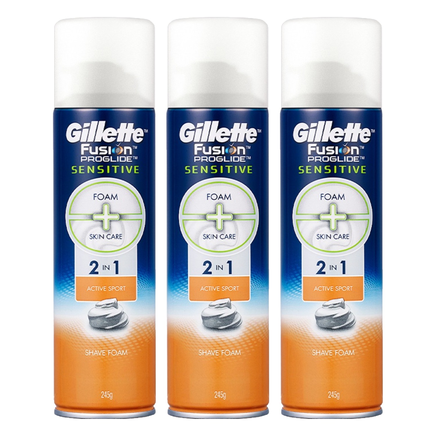 질레트 퓨전 프로글라이드 센서티브 2in1 액티브 스포츠 쉐이빙 폼 15,750원