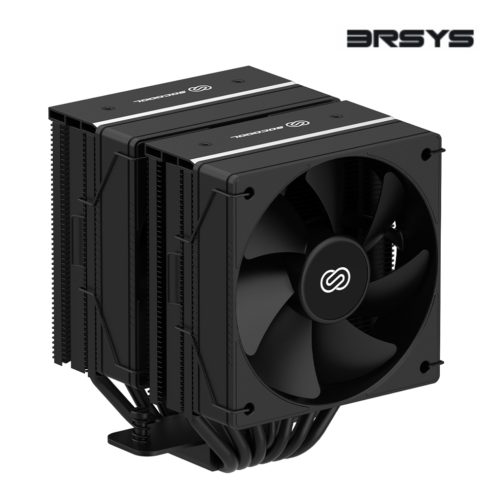 3RSYS Socoool RC980N 쌍철봉 듀얼타워 CPU 공랭쿨러 100mm 듀얼팬 PWM 210W 고성능 쿨러 29,500원