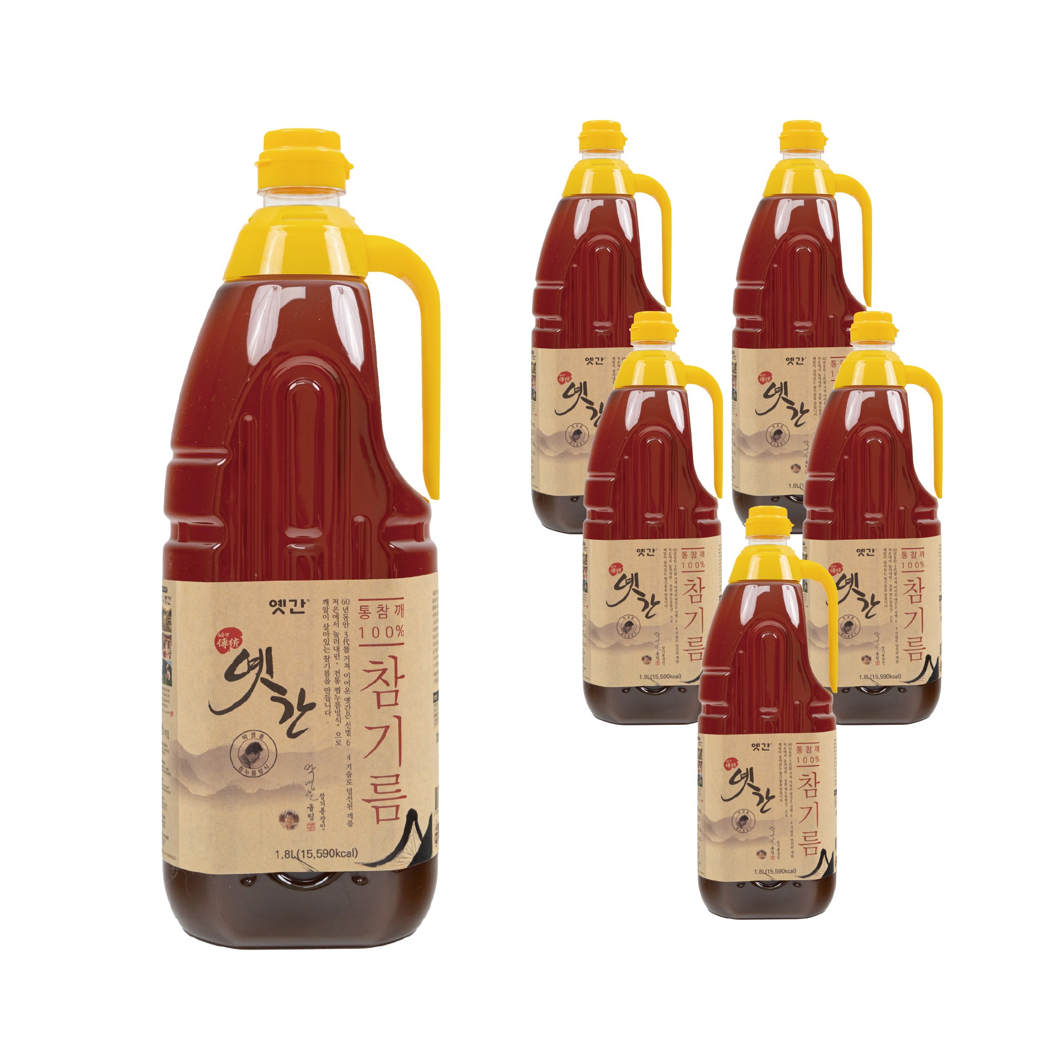 옛간 대용량 식당용 참기름 1.8L, 6개 270,000원