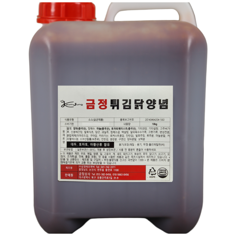 상경식품 양념치킨소스 금정 튀김닭양념 10KG, 10kg, 1개 42,900원