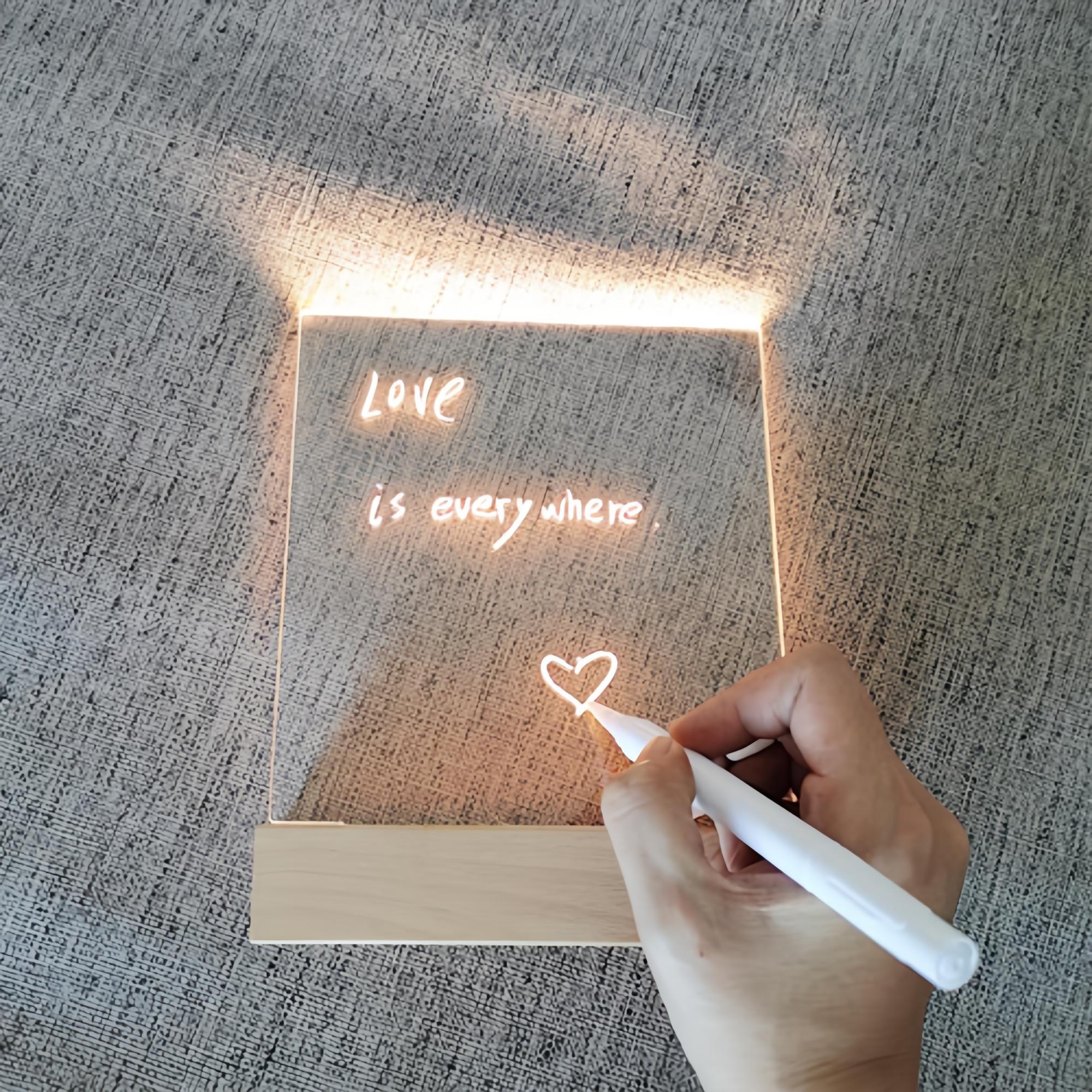 아크릴 그리는 무드등 + 마카펜 + 펜슬 14,500원