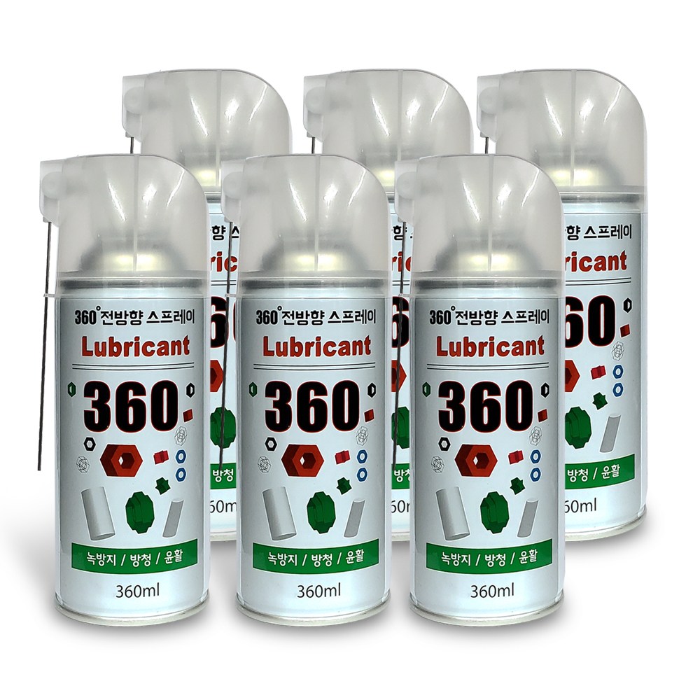 녹방지 윤활 방청제 루브릭컨트 360 6개세트, 6개 19,200원