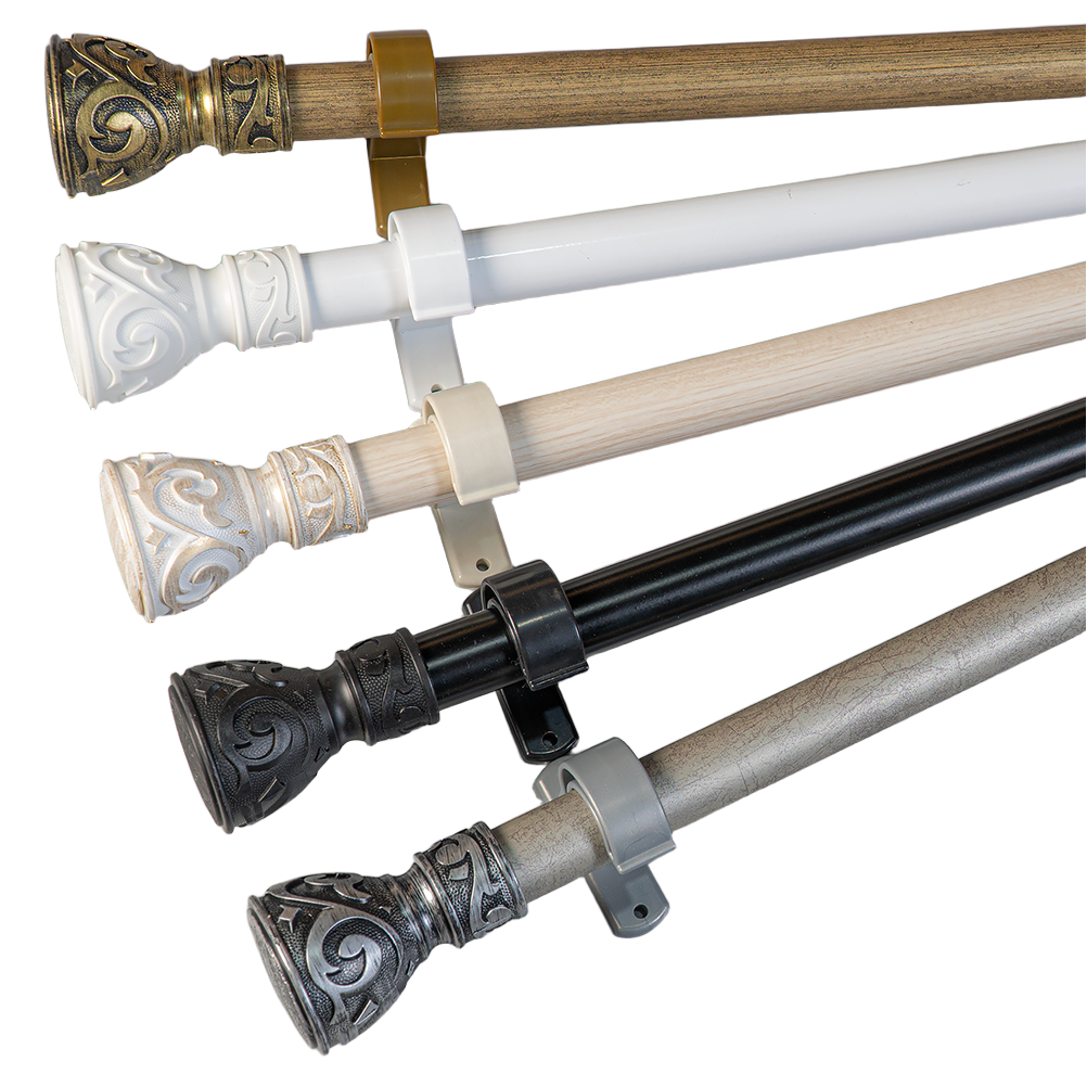 모던뷰 25mm 그레이스 거실 창문 길이조절 커튼봉 커텐봉 세트, [화이트] 18,900원