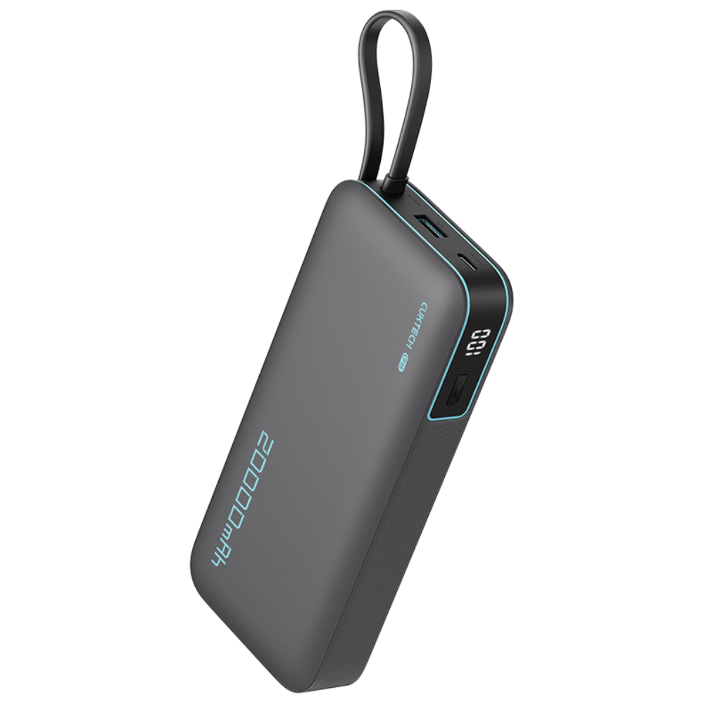 CUKTECH 쿡테크 55W 대용량 20000mAh 일체형 보조배터리 고속 충전 보조배터리 삼성 45W 보조배터리/전력 표시/여행용 기내반입, 회색 38,900원