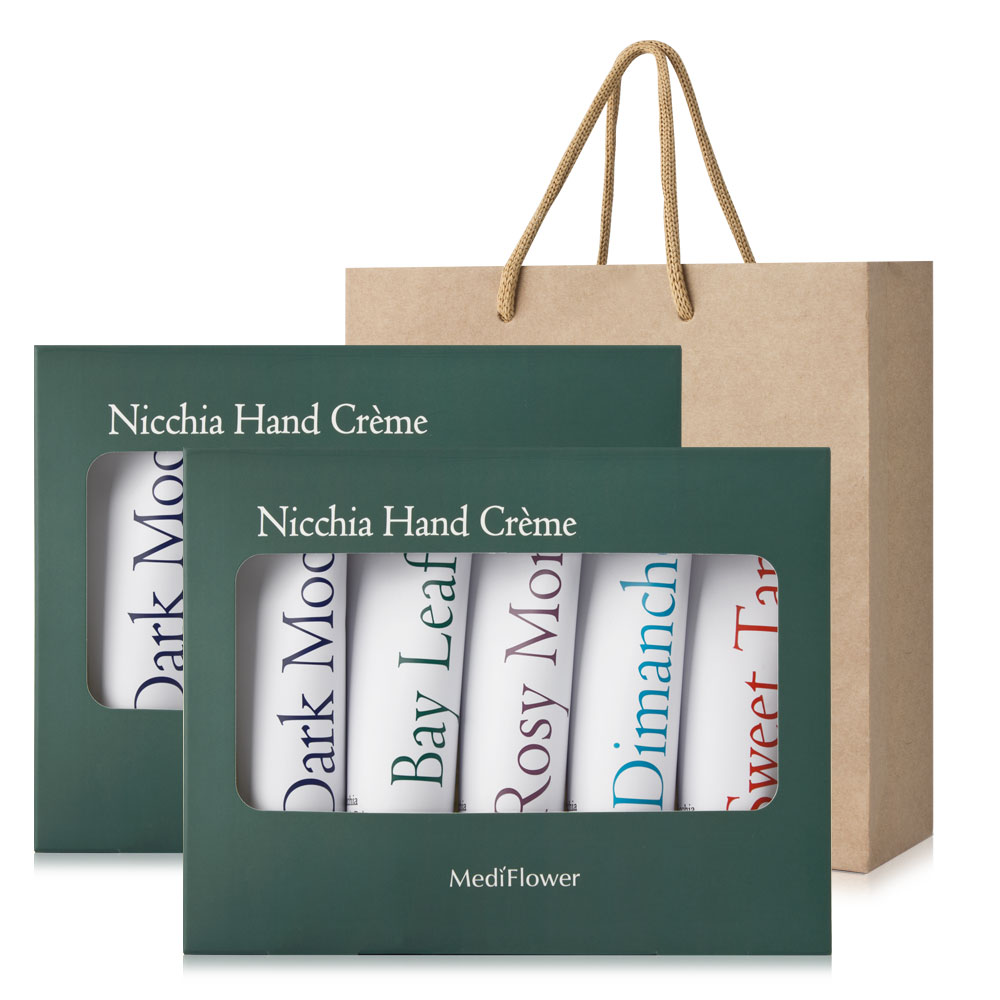 메디플라워 니치아 핸드크림 50g 5종세트+쇼핑백/1+1/5+1, 2세트 13,990원