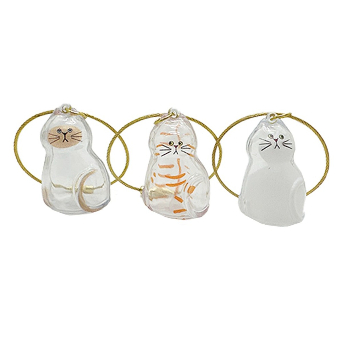 바이유즈 평생 기억하고 싶은 고양이키링 3종, 앉은 고양이, 1세트 5,500원