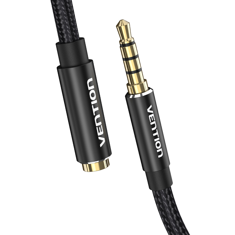 벤션 4극 TRRS 스테레오 AUX 연장케이블 블랙, BHC, 3m, 1개 8,900원