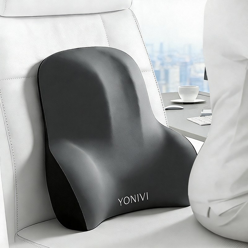 YONIVI 의자 등받이 쿠션 편안한 사무실 바른자세 등받이 허리 쿠션 바른자세 메모리폼 등받이쿠션 9,900원