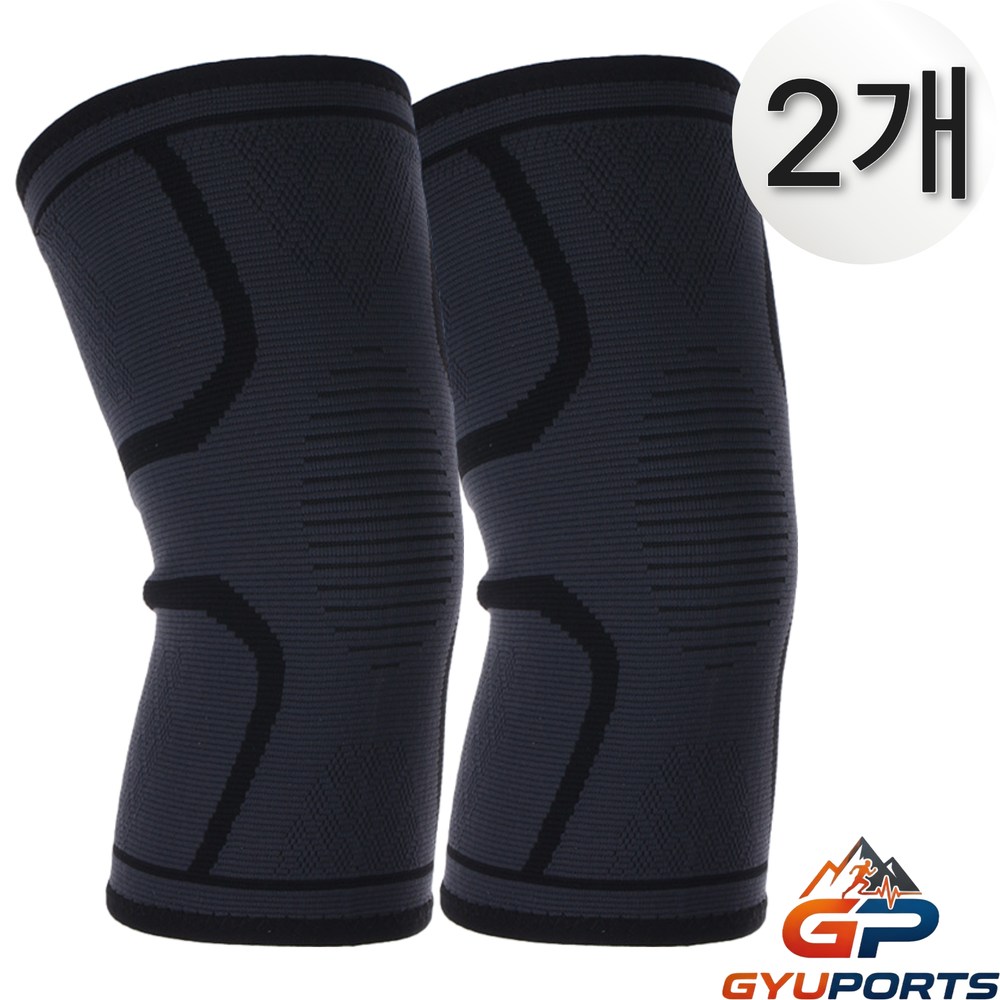 규포츠 편안한 고탄력 무릎보호대, 블랙, 2개 14,900원