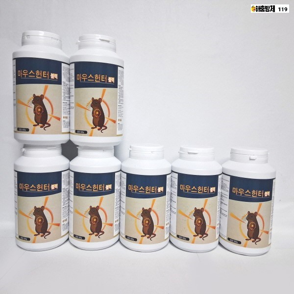마우스헌터블럭 500g/7개 쥐알약 어떤쥐라도 효과직방 쥐포획 창고 식당 식품공장 지하실 외부 156,900원