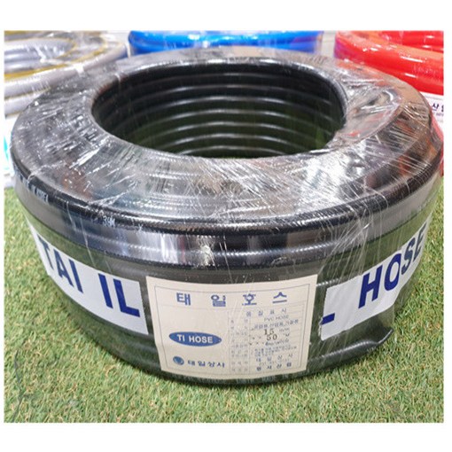 국산 흑편사호스 15mm-50m 검정 편사 호스 물호스 세차 수도 고압 호스 34,020원