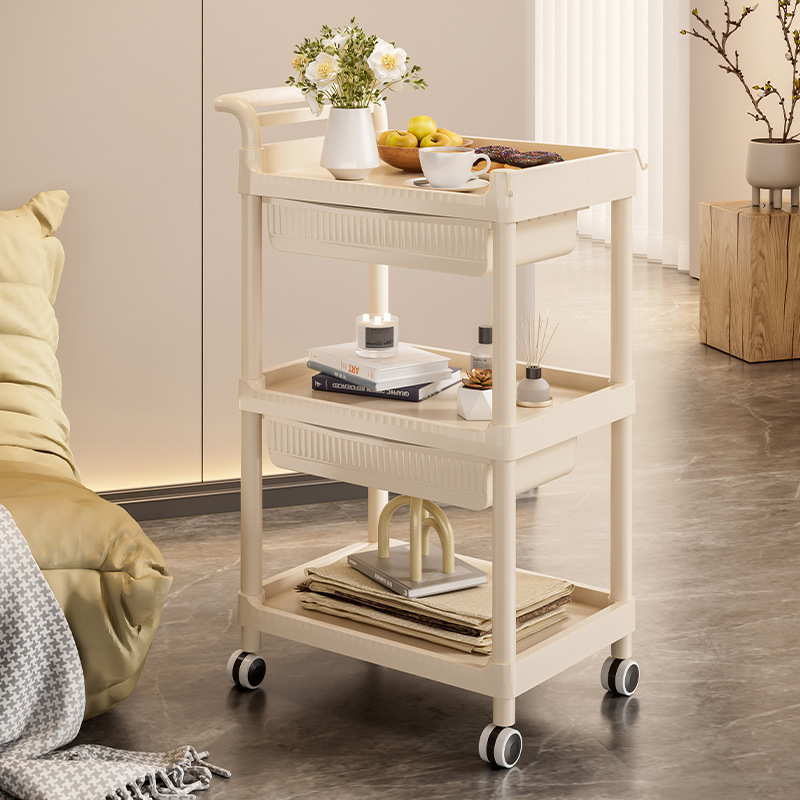 호밍사이 이동식 트롤리  가정용 슬라이딩틈새수납장 2개 서랍 수납  수납선반 손수레 13,980원