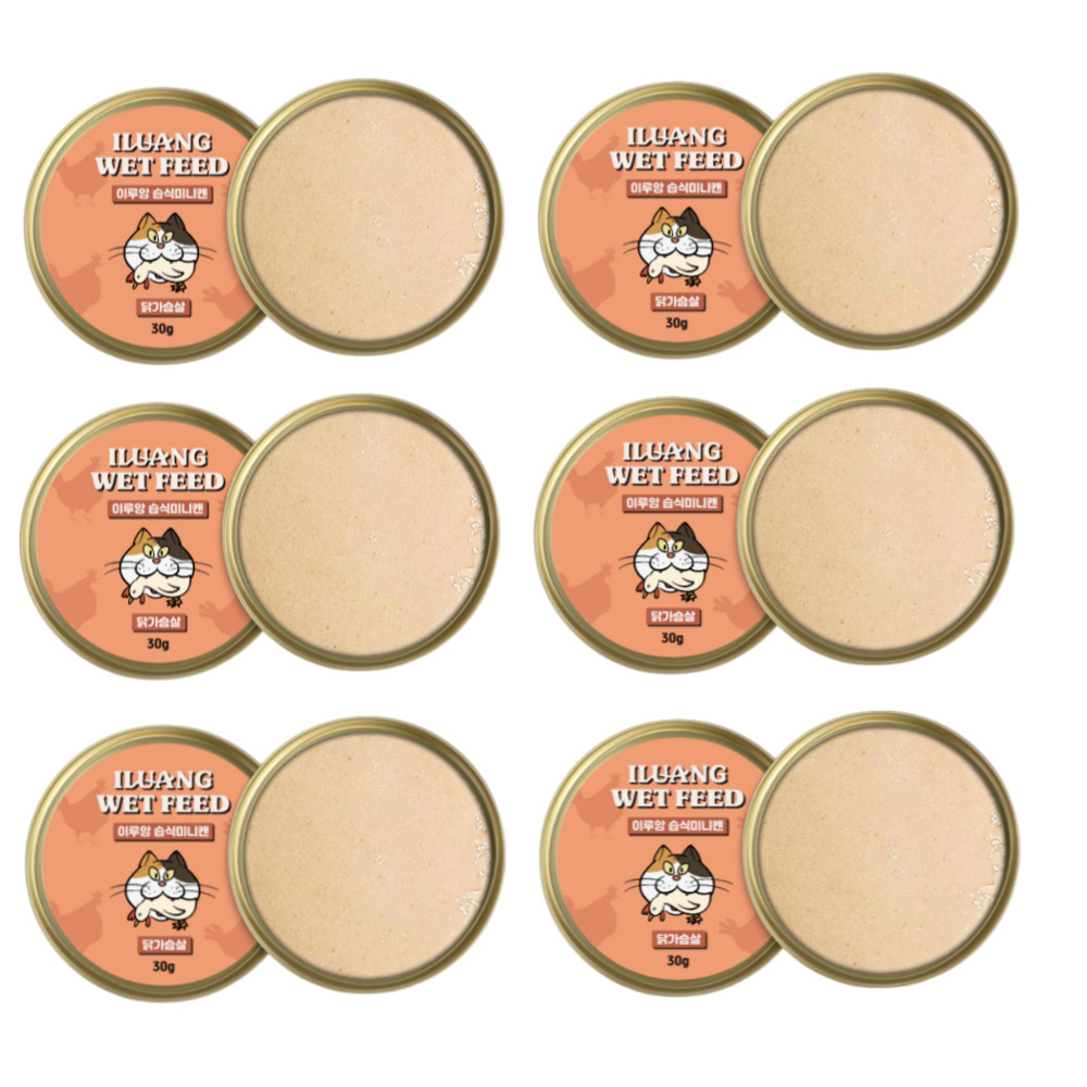 이루앙 고양이 노묘 습식사료 간식 미니캔, 12개, 30g, 닭 15,900원