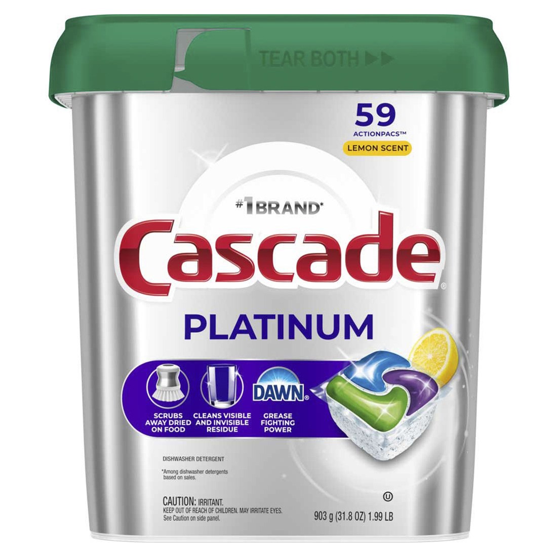 Cascade 플래티넘 디쉬워셔 세제 레몬 59개입 43,600원