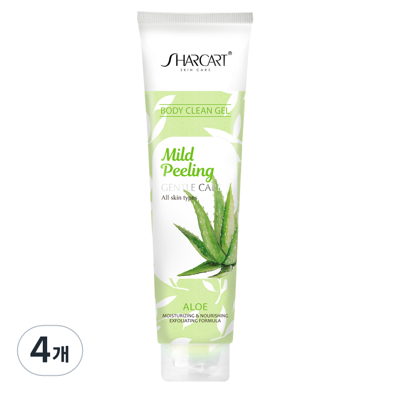샤카트 페이스 바디 각질 제거 필링젤 알로에향, 310ml, 4개 34,970원