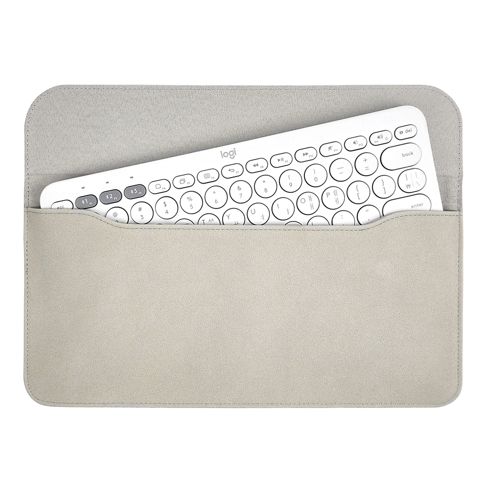 BOHO 블루투스 키보드 휴대용 스웨이드 파우치 호환 로지텍 K380 MX Keys Mini, 화이트 실버, 1개 15,900원