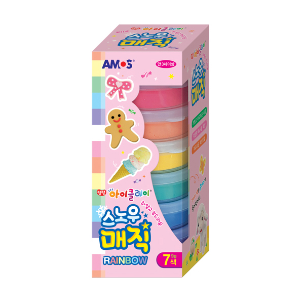 아모스 아이클레이 스노우매직 레인보우 6,750원