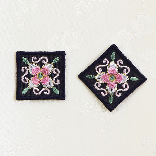 코하스아이디 한복 4각 자수장식 패치 6,400원