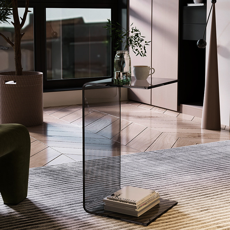 루시보 모던심플한 사이드테이블 투명 아크릴 가로세로 전환 겸용 침대 소파 협탁 119,000원